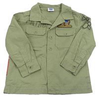 Khaki rifľová bunda s Paw Patrol
