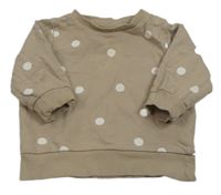 Béžová mikina s bodkami H&M