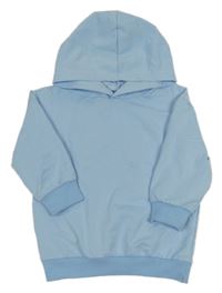 Svetlomodrá mikina s motýlom a kapucňou