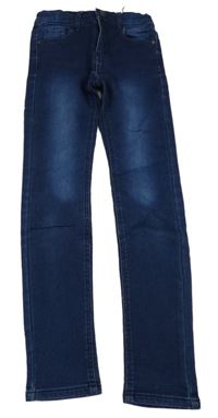 Tmavomodré teplákové rifle Kids