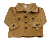 Hnedá menšestrová košeľa Shein