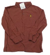 Nové - Mahagónovoé polo tričko Next