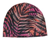 Sivo-ružová vzorovaná čapica