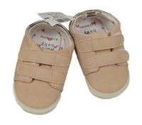 Nové - Broskvové koženkové capáčky Next vel. 18