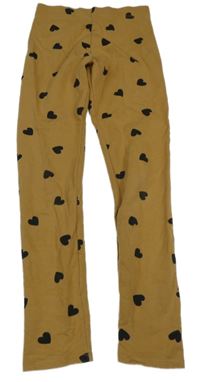 Béžové legíny so srdiečkami H&M