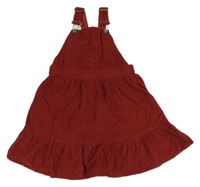 Hrdzavé menšestrové šaty Topolino