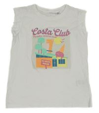 Biele tričko s potlačou L&D