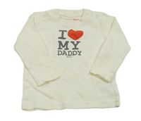 Smetanové triko s nápisem Bornino