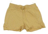 Piesková é bavlnené kraťasy s kvietkami C&A