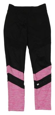 Čierno-ružové športové legíny Ergeenomixx