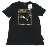Nové - Čierne tričko s logom Puma