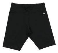 Černé cyklistické sportovní legínové kraťasy M&S