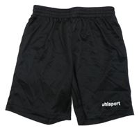 Čierne športové kraťasy s nápisom UhlSport