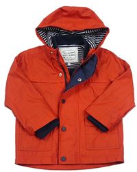 Červená nepromokavá jarná bunda s kapucňou M&S