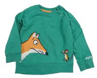 Zelená mikina s liškou - Gruffalo joules