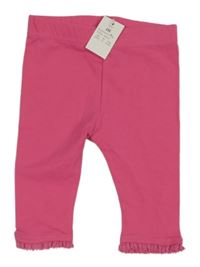 Nové - ružové legíny s čipkou OshKosh