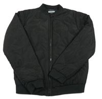 Černý prošívaný šusťákový zateplený bomber PRIMARK
