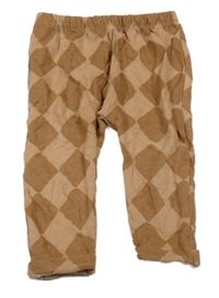 Hnedé kárované turecké tepláky Next