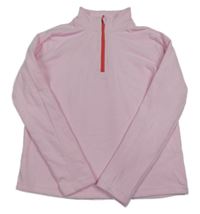 Svetloružová fleecová mikina St. Bernard