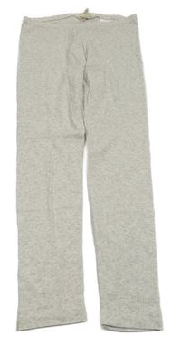 Svetlosivé melírované rebrované legíny H&M