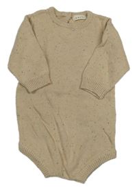 Béžové melírované pletené body 