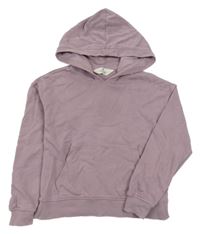 Starofialová mikina s vreckom a kapucňou H&M