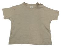 Béžové melírované tričko H&M