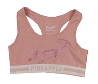 Růžová sportovní lambáda s nápisem Pineapple