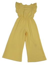 Žlutý vzorovaný culottes overal Primark