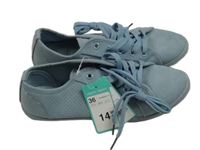 Nové - Modré koženkové boty vel. 36