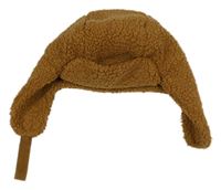 Hnědá huňatá beranice H&M