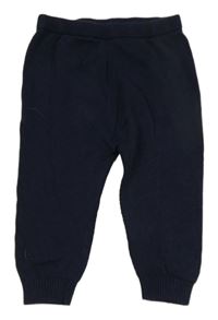 Tmavomodré pletené tepláky Nutmeg