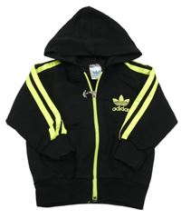 Čierna prepínaci mikina s kapucí Adidas