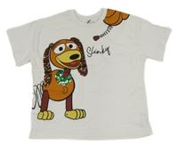 Bílé tričko se Slinkym s flitry - Toy Story George