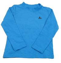 Modré tričko s potlačou a stojačikom Lupilu