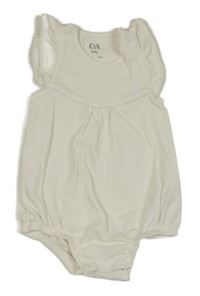 Smotanové rebrované body s volánikmi C&A