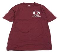 Vínové tričko s potlačou Jako