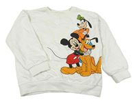 Biela mikina s Mickeym a přáteli Zara