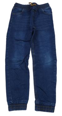 Tmavomodré jogger cuff rifle Little Kids