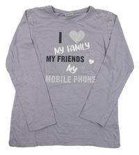 Levandulové tričko so srdcem a nápisom Y.F.K.