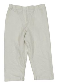 Biele capri legíny TCM