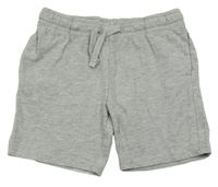Sivé melírované bavlnené kraťasy H&M