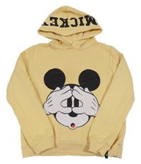 Žltá mikina s Mickeym a kapucňou C&A