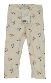 Nové - Smetanové legíny s třešněmi H&M