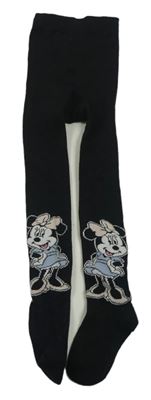 Černé třpytivé punčocháče s Minnie Primark