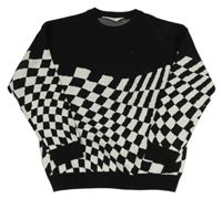 Čierno-biely vzorovaný sveter H&M