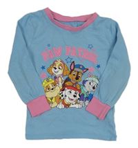 Svetlomodré pyžamové tričko s Tlapkovou patrolou Nickelodeon