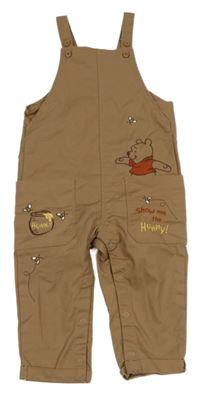 Hnědé plátěné laclové kalhoty s Púem Primark