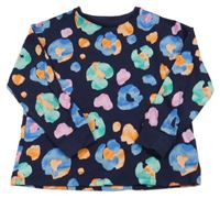 Tmavomodro-barevná lehká flekatá mikina Next