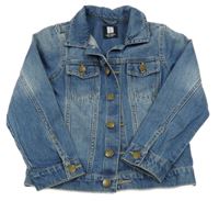 Modrá riflová bunda s kapsami Next